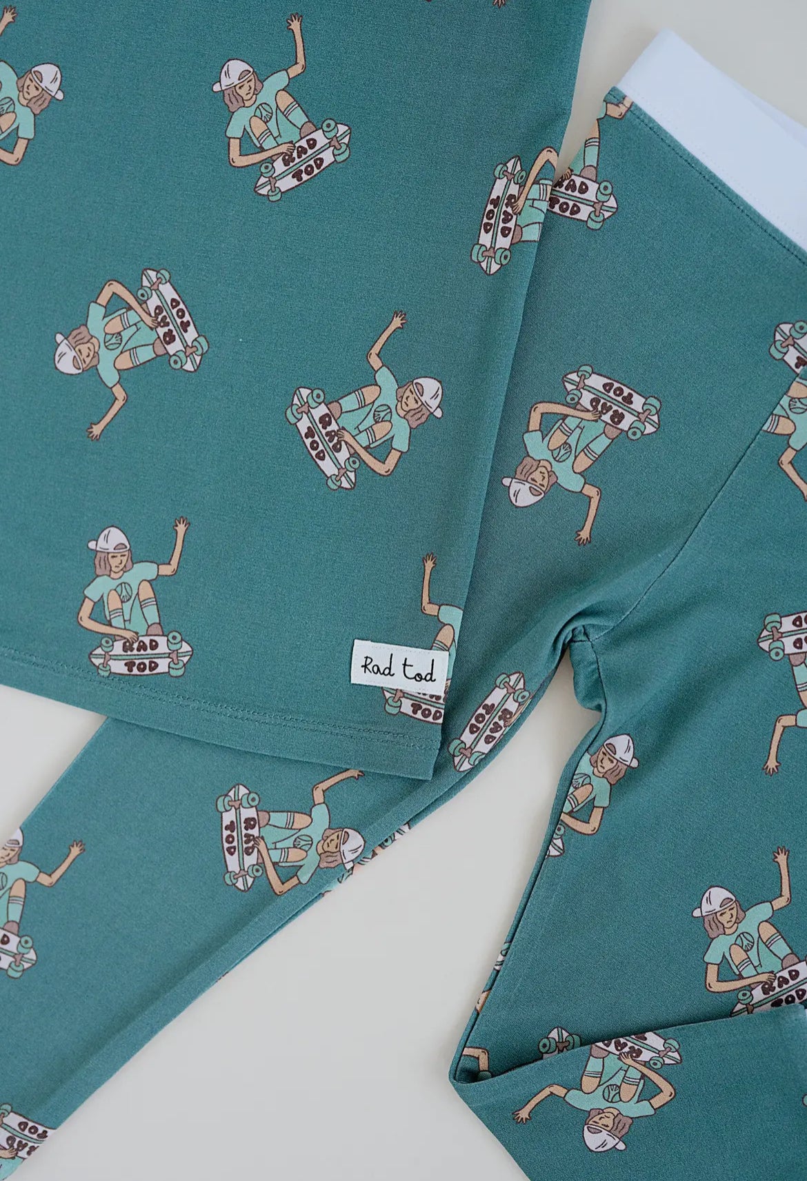 Two Piece Bamboo Skater Boy Pajamas