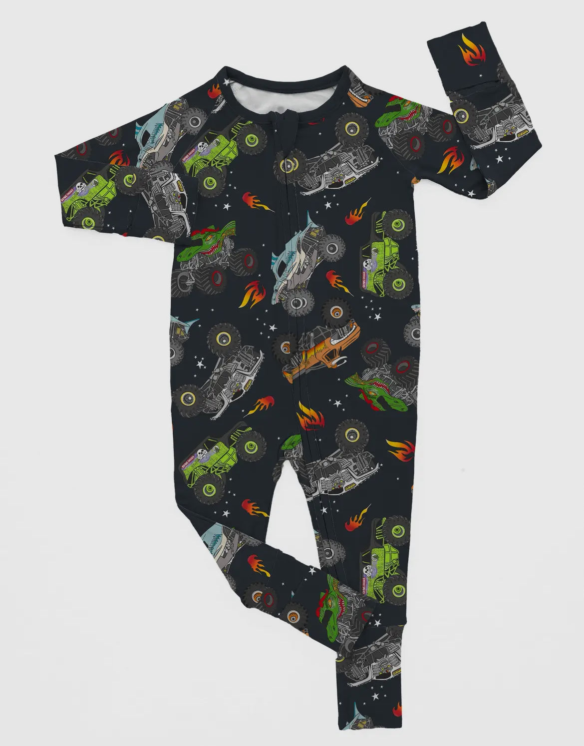Monster Truck Jams Bamboo Pajamas