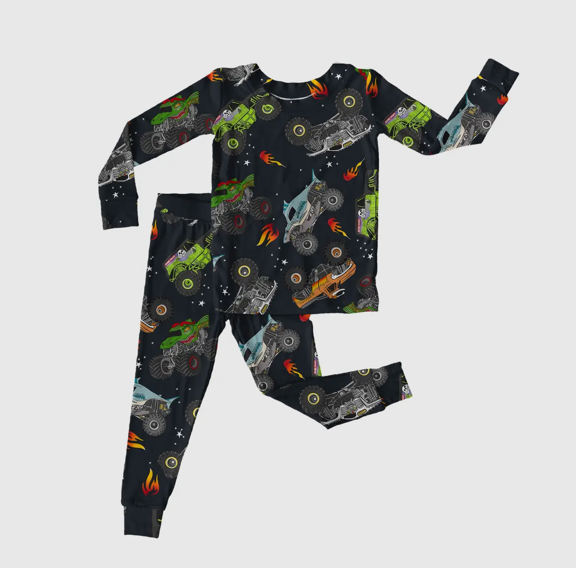 Monster Truck Jams Bamboo Pajamas