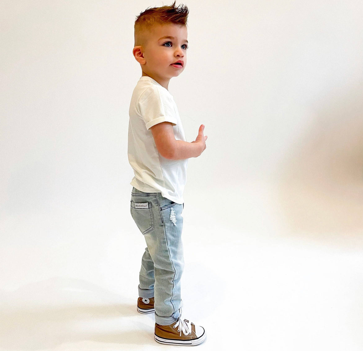 Stretch Denim-Slate Gray