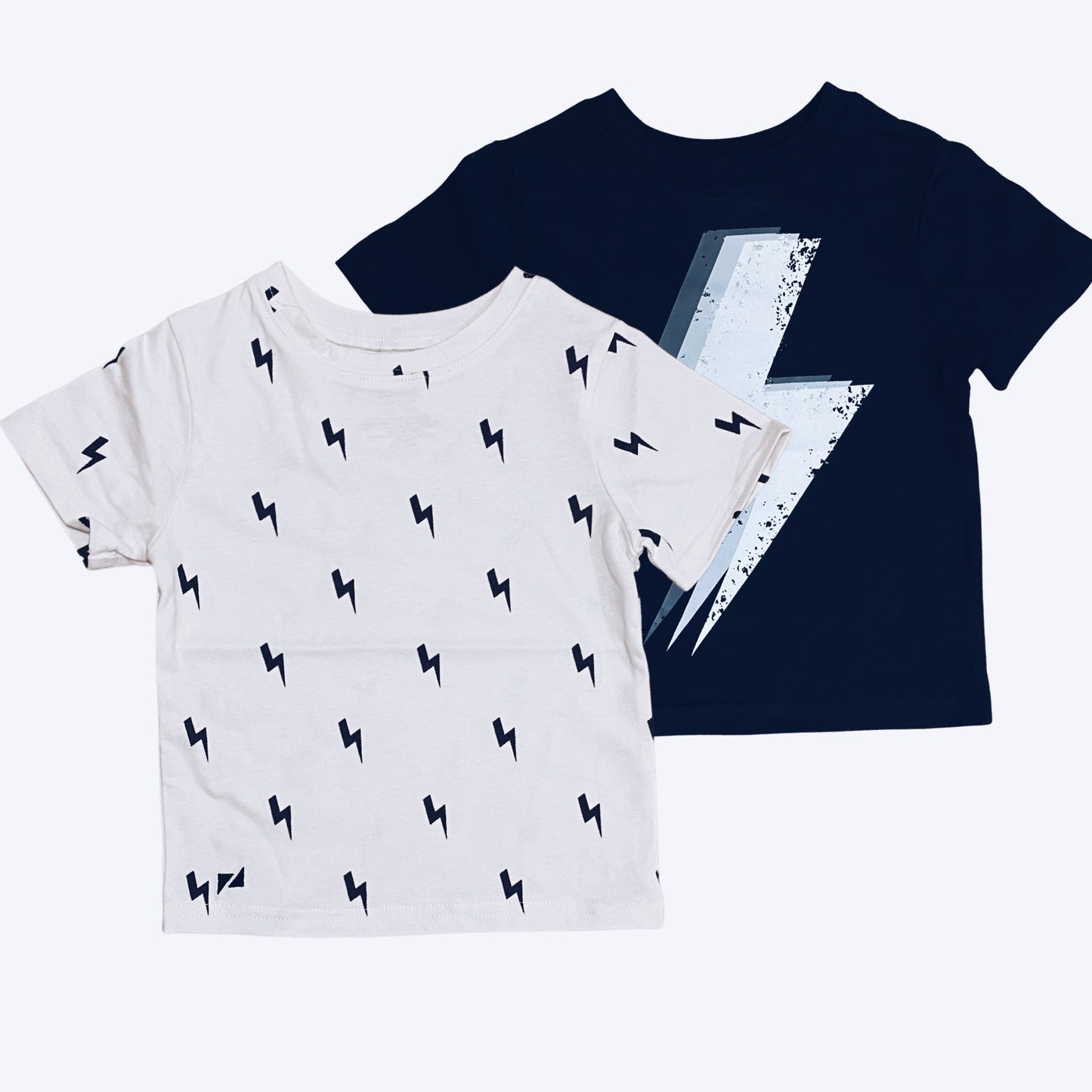 Everyday Tee | White Repeating Bolt