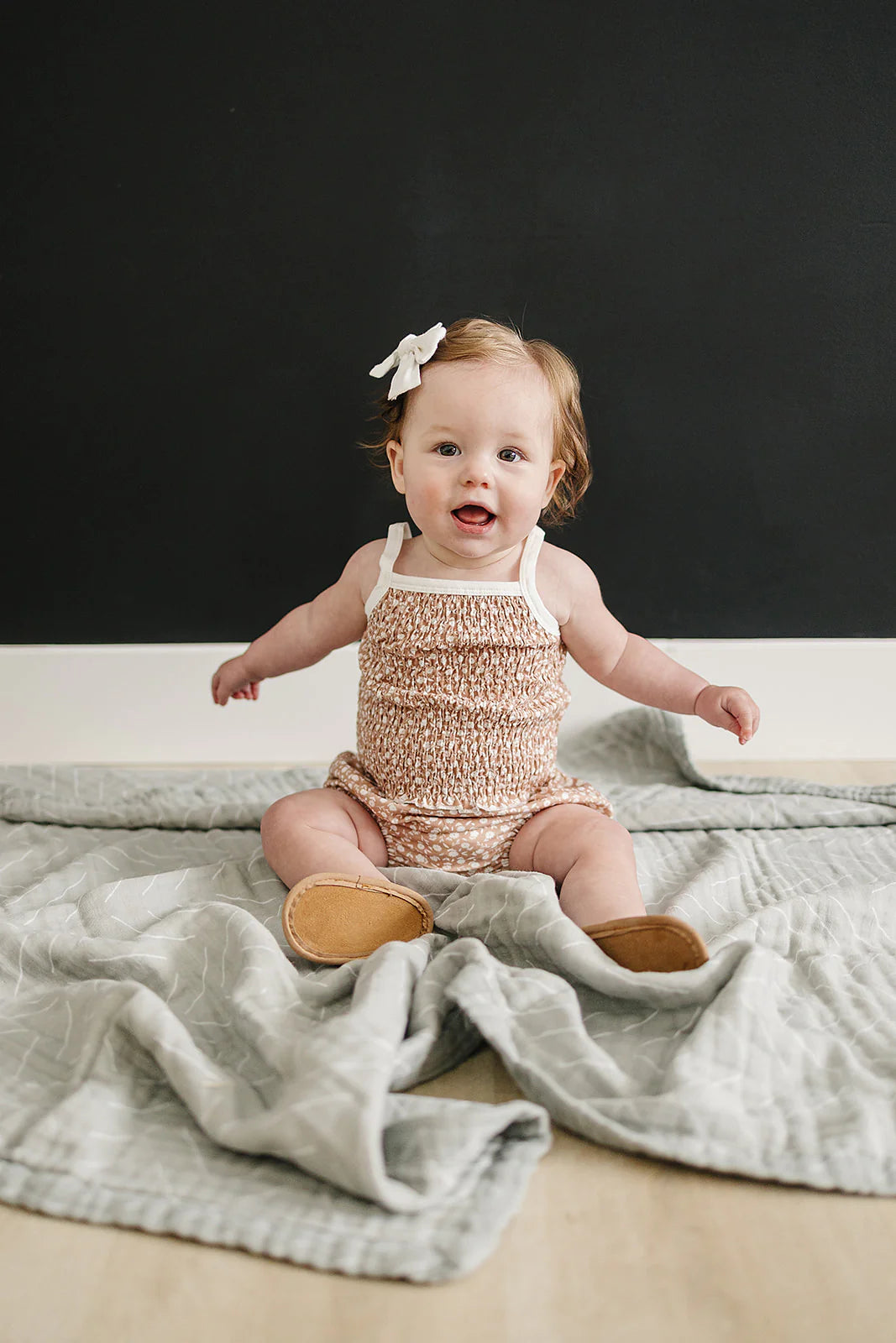 Ruched Floral Bloomer Set