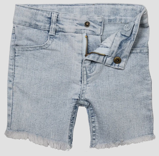 Waco Washed Blue Denim Short