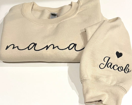 Mama Embroidered Sweatshirt (Pre-Order)