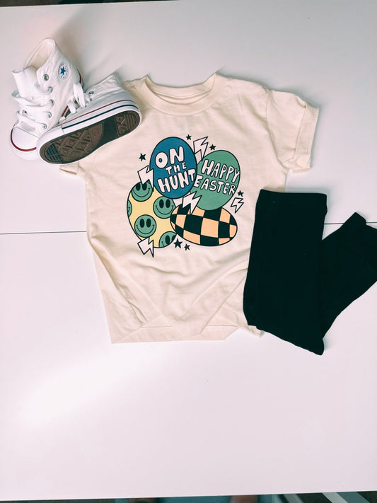 On the hunt-Boys Easter Tee